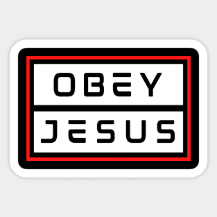 Obey Jesus | Christian Typography Sticker